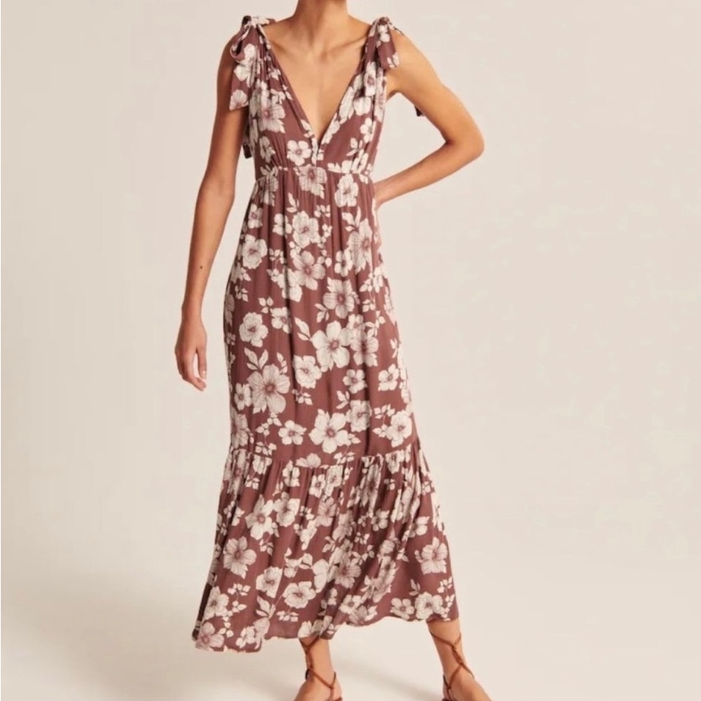 Abercrombie tie strap baby doll dress